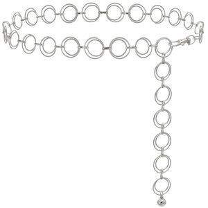 9727 Women's O-ring Chain Body Adjustable Waist (silver